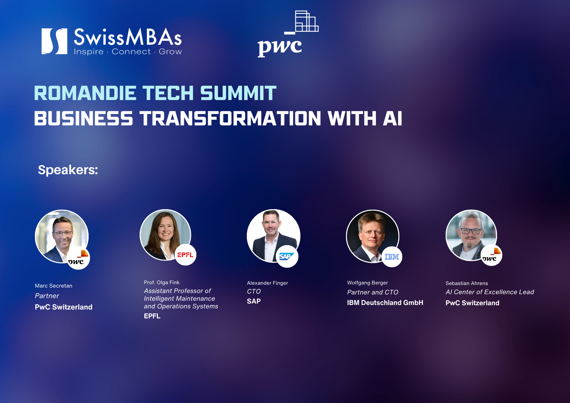 Romandie Tech Summit: Business Transformation with AI