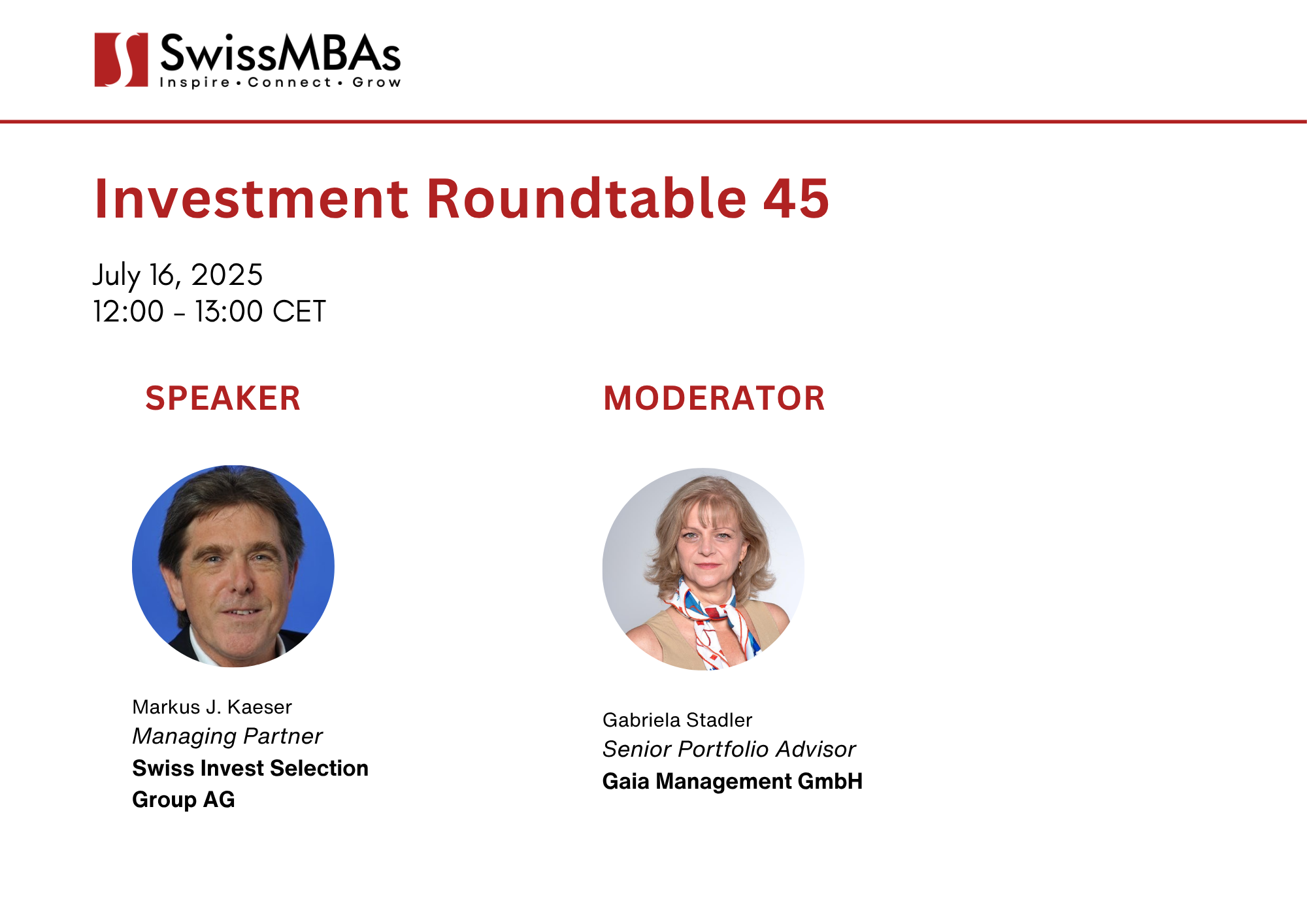 Investment Roundtable 45