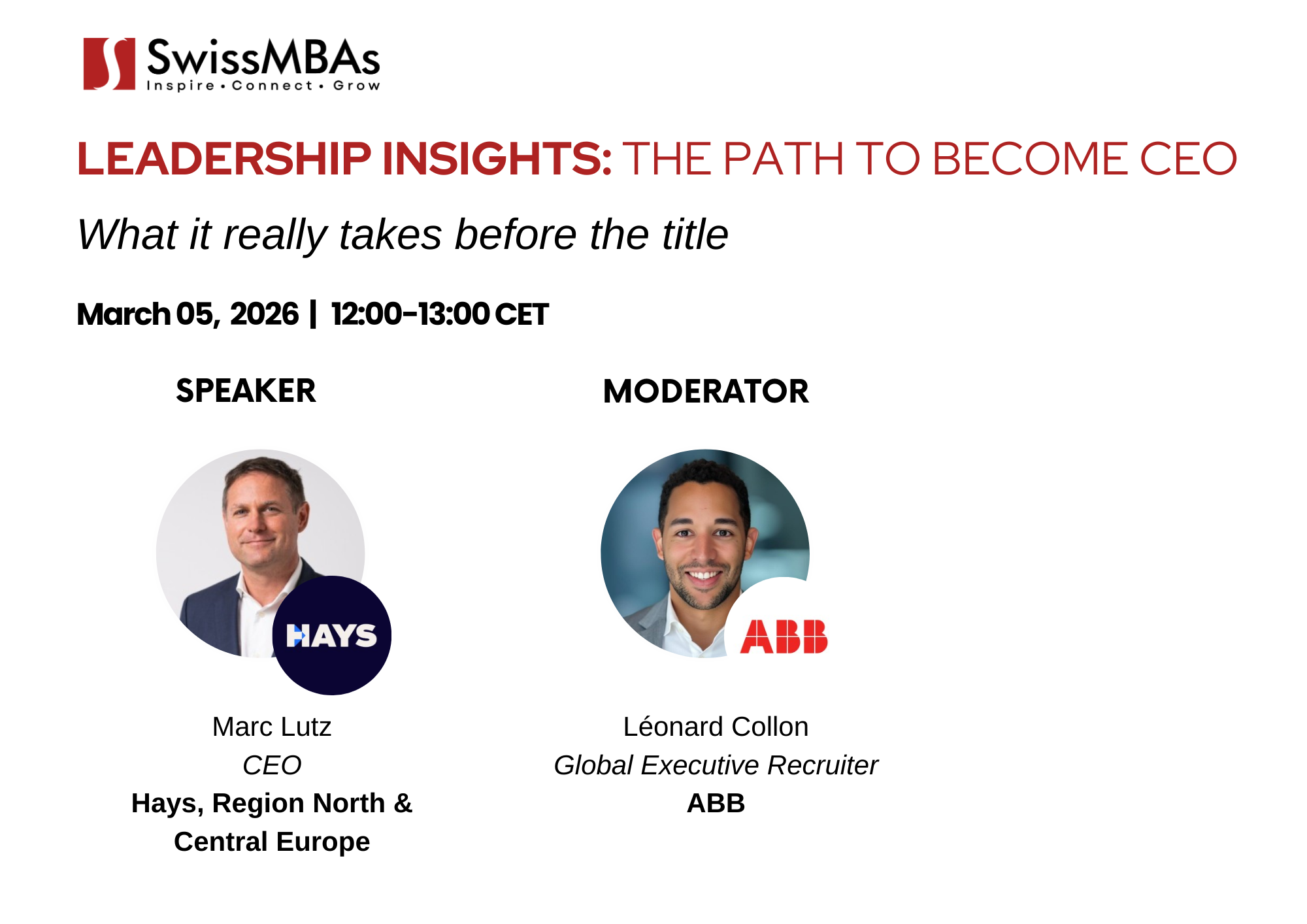 Leadership Insights:  The Path to Become CEO