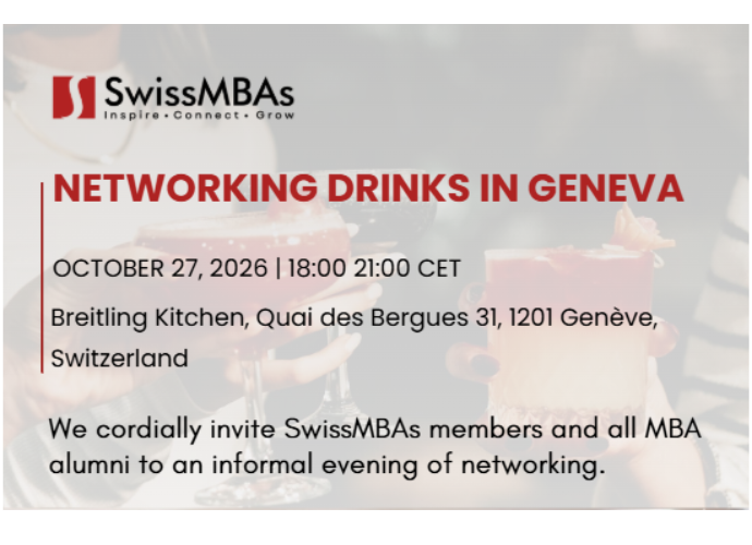 Networking Drinks in Geneva- October