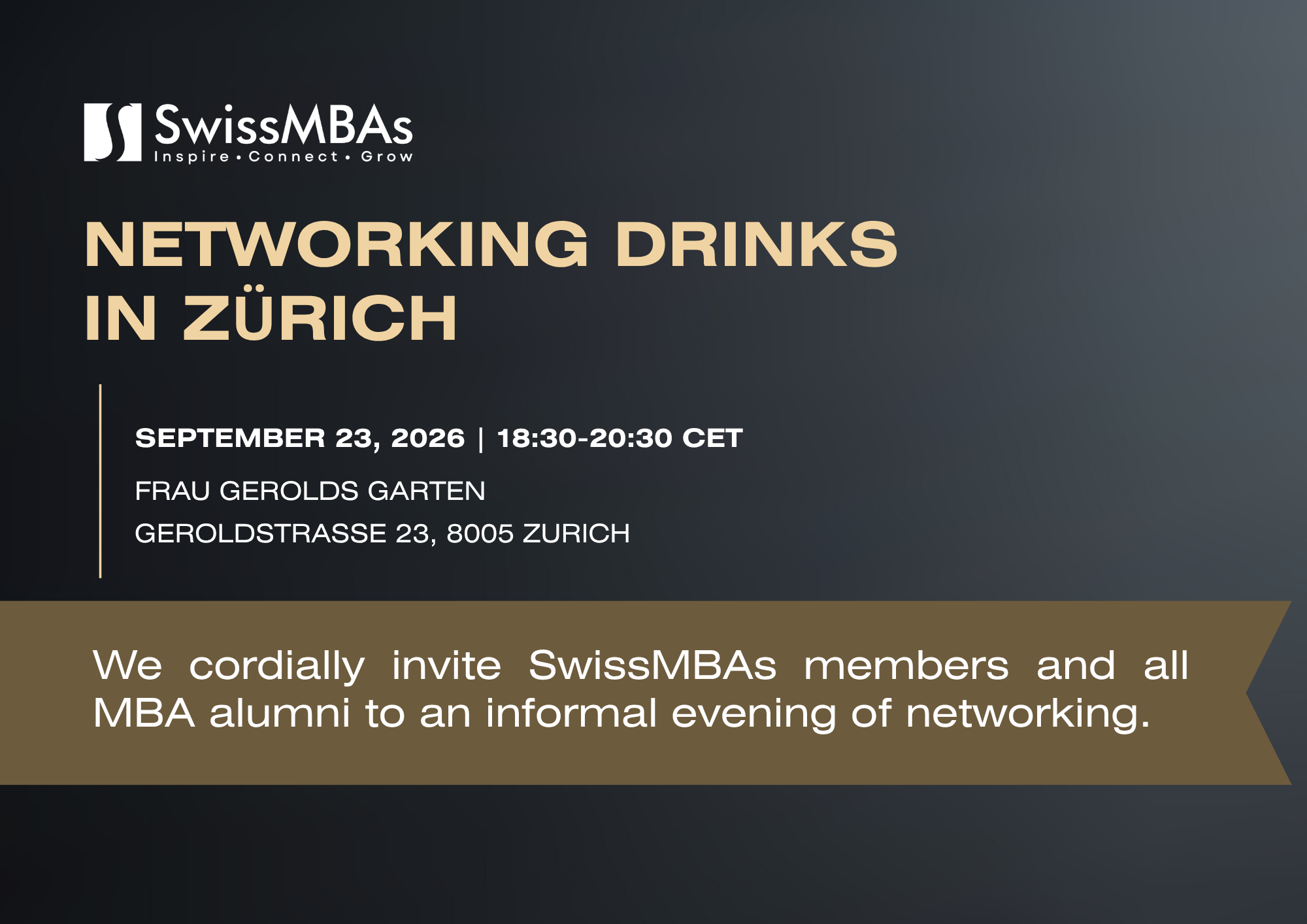 Networking Drinks in Zurich 2026 (September)
