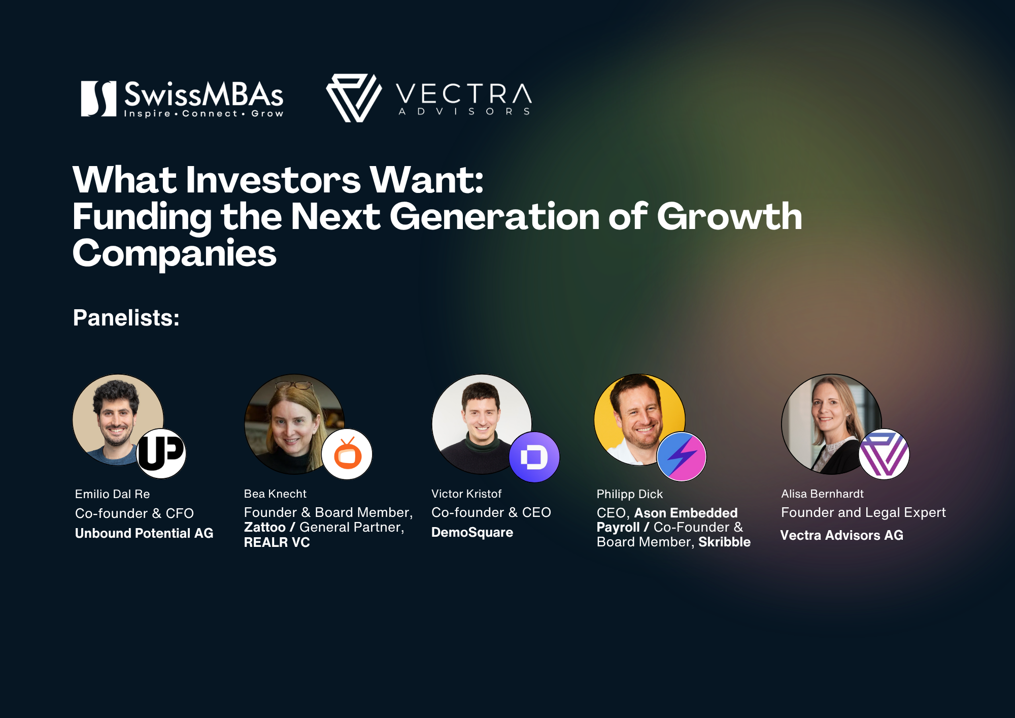 What Investors Want:  Funding the Next Generation of Growth Companies