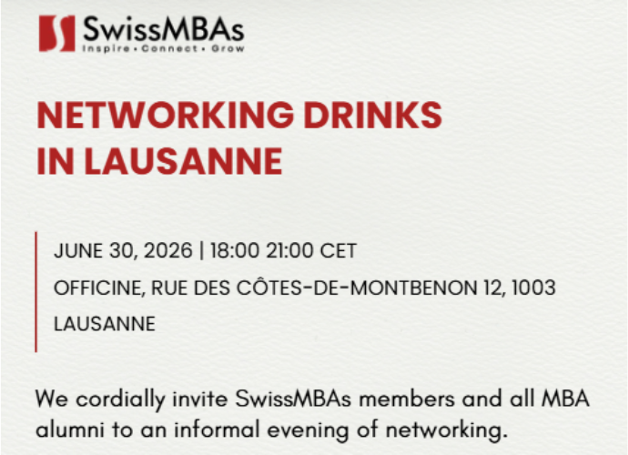Networking Drinks in Lausanne (June)