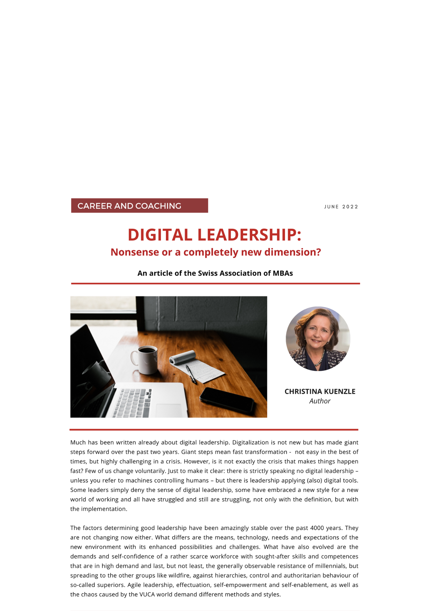 DIGITAL LEADERSHIP: Nonsense or a completely new dimension?
